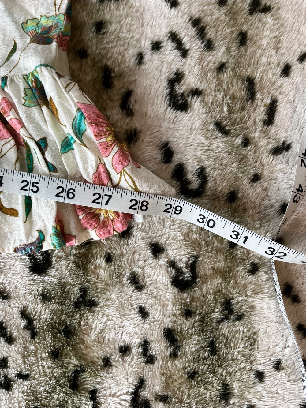 Hurley White Floral Tie-Waist Dress with Puff Sleeves - Picture 13 of 15